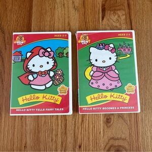 Hello Kitty Tells Fairy Tales & Hello Kitty Becomes A Princess DVD - Set of 2